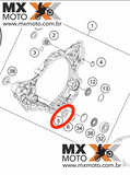 Retentor de Eixo de Viton 14X24X5 Original KTM 13 a 20 - Husqvarna 14 a 20 - 0760142450