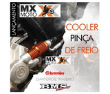 Cooler de Pinça de Freio Traseiro Polido Aluminio BMS para KTM 2004 a 2020 - Husqvarna 2014 a 2018 - BMS 48103