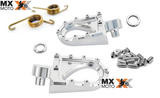 Pedaleira Drop BMS em Alumínio Polido para KTM 06 a 16 / HUSABERG 11 a 14 / HUSQVARNA14 a 16 / SHERCO 2012 em diante - 48185