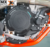 Kit Protetor Tampa Magneto/ignição + Protetor Tampa Embreagem e Bomba Dagua Nicecnc para KTM EXCF ( Enduro ) 250/350 4T - 2017 a 2022 / Husqvarna FE 250/350 17 a 22 - GAS GAS EC 250/350 F 2021 e 22