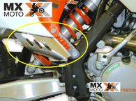 Protetor Lateral em Aluminio do Escapamento Original KTM 2T e 4T 2012 a 2016 - U6912023