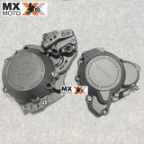 Protetor Tampa Magneto + Protetor Tampa Embreagem e Bomba Dagua Para KTM 2T 250/300 EXC/TPi 20 a 23 - Husqvarna 2T TE/TPi 250/300 20 a 23 - GAS GAS EX 300 2021 a 2023 - Preta ou Laranja