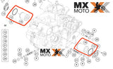 Kit 2 Filtros de Óleo de Papel + 2 Orings Originais KTM 690 Enduro R 2012 a 2020 - Husqvarna 701 2016 a 2020 - HQV-701-Oil-Filter-Kit