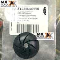 Rotor da Bomba Dagua ( PARTE DE TRÁS - DISCO ) Original KTM 4T 250/350 SXF/XCF/XCFW/EXCF 2012 a 2016 - 450/500 12 a 24 - Husqvarna 4T 250/350 14 a 16 - 450/501 14 a 24 - Husaberg 2010 a 2013 - Gas Gas 21 a 24 - 81235055110