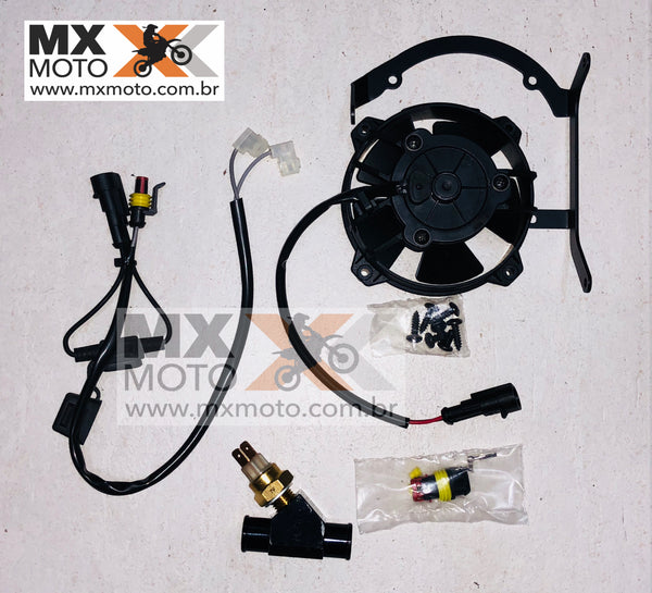 KIT BMS Completo Automático Ventilador / Cooler /  Ventoinha Spal para KTM 2T HUSQVARNA 2T 2017 a 2023