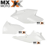 Kit Com 03 Tampas Laterais Caixa Filtro de AR para KTM EXC / EXCF 17 a 19 - SXF / XCF 16 a 18 - AMX ( Branco, Laranja e Preto )