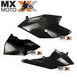 Kit Com 03 Tampas Laterais Caixa Filtro de AR para KTM EXC / EXCF 17 a 19 - SXF / XCF 16 a 18 - AMX ( Branco, Laranja e Preto )