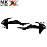 Par de Abas / Aletas do Tanque para KTM EXC / EXCF 17 a 19 - SXF / XCF 16 a 18 - AMX ( Branco, Laranja e Preto )