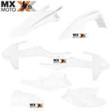 Kit Plástico com 07 Peças para KTM EXC / EXCF 17 a 19 - SXF / XCF 16 a 18 - AMX ( Branco, Laranja e Preto )