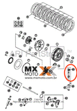 Parafuso de Sangria Freio Traseiro e Embolo Embreagem Inferior - Produto Original KTM / Brembo - 62513020000