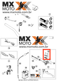 Tampa do Reservatório / Cilindro de Óleo da Embreagem Hidráulica MAGURA com Borracha Original HUSQVARNA FE,TE,FC,FX,TX,TC - 17 a 19 - KTM 690, 1090, 1190, 1290 - 25002033000