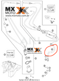 Mangueira de Combustível ORIGINAL KTM 4T SXF - XCF 11 a 13 / HUSQVARNA  FC 4T 14 a 16 11  - 77207116000
