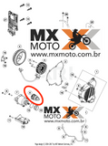 Bendix Engrenagem partida / Motor de Arranque Original KTM / Husqvarna 2T 250/300 - 2017 a 2024 - GASGAS EC250/300 EX250/300 21 a 24 - 55440126000