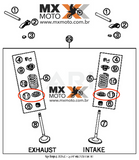 Suporte / Prato Inferior para Mola de Válvula ADM/Escape Original KTM 4T 250 14 a 16 - 350 12 a 16 - Husqvarna 4T 250/350 14 a 16 - Husaberg 350 13- 77536036100