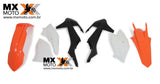 KIT Plástico RTECH KTM SXF/XCF 16/17 - EXC/EXC-F - 17/19  ( 7 peças - Laranja/Preto/Branco) - R-KITKTM-OEM-418