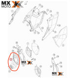 Caixa do Filtro de Ar Original para KTM 2T Carburadas 250 / 300 EXC 17 a 23 - 50406126000