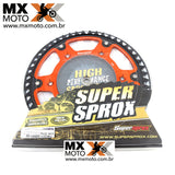 Coroa Tri-metal Stealth Supersproxs para KTM 125 a 690 de 1989 a 2023 Laranja - Tamanhos 50, 51 ou 52.