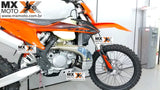 Protetor de Motor e Cano em Aluminio KTM 250/300 2T 2020 a 2023 / Husqvarna TEi / TPi 20 a 23 - GASGAS 2T EC/EX 250/300 2021 a 23 - Prata, Preto ou Laranja - Start Racing