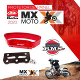 Protetor de Painel BMS em Alumínio para Beta RR 2T ou 4T 2020 a 2022 / Xtreiner 20 a 22 - Vermelho Anodizado BMS 48094