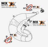 Borracha de Suporte do Escape ( Coxim ) Original KTM 2T - Husqvarna 2T 14 em diante - Husaberg 2T 11 a 14 - Beta 2T - 50305012000