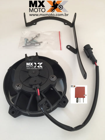 KIT BMS Ventoinha Automática com Relé / Ventilador SPAL Com Suporte para motos 4T e 2T Injetadas KTM 17 a 22 - HUSQVARNA 17 a 22