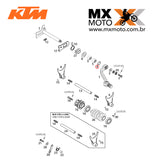 Retentor Pedal Marcha / Eixo do Câmbio Original KTM 2T ou 4T - 65cc a 1190cc 94 a 24  - HUSQVARNA 14 a 24  - GAS GAS 21 a 23 - HUSABERG 11 a 14 - 2T ou 4T - 14X24X6 B - 0760142460