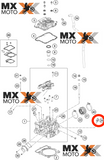 Sensor Temperatura Água Original KTM 4T 250 a 1290 17 a 25 - 2T Injetada TPI/TBI 250/300 17 a 25 - Husqvarna 4T e 2T Injetada 250 a 701 de 16 a 25 - GASGAS EC250-300-250F-350F EX300-250F-350F-450F MC250F-450F 2021 a 2025 - 79435047000