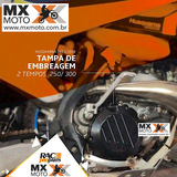 Protetor de Tampa Embreagem (Preta) - Race Pro Parts para KTM 2T EXC / SX / TPi 250/300 - 17 a 23 / Husqvarna 2T TE/TX/TPi 250/300 17 a 23 -  GAS GAS EX 300 2021 e 23