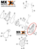 Tampa da Ignição / Magneto Original  KTM 250-350 12-16 / Husaberg FE 250 14 e 350 13 e 14 – 7753001200015
