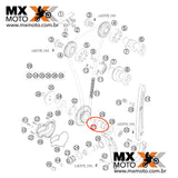 Eixo da Bomba D'Água Original KTM SXF/XCF/XCFW 250 4T 05/13 - 77036072100