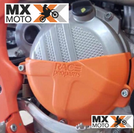 Protetor Tampa Embreagem Race Pro Parts Laranja para KTM 250/350 EXC-F 2017 a 2022 : SXF / XCF 250/350 16 a 22 e Husqvarna 4T FE 250/350 17 a 19