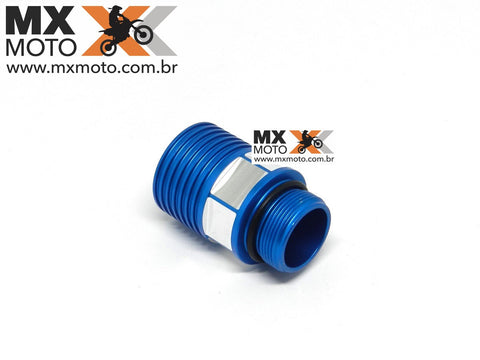 Expansor de Oleo de Freio Traseiro Grande Azul Aluminio Anodizado BMS para (PARA SISTEMA DE FREIO BRAKTEC) Husqvarna TE, TEi, FE 2022 e 23 - BMS 49268
