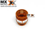 Expansor de Oleo de Freio Traseiro BMS para KTM 2004 a 2023 ( modelo Pequeno ) - Laranja Aluminio Anodizado - BMS 47990