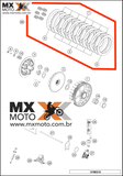 Kit de Embreagem Original KTM 4T 250/350 SXF, XCF 15 a 17 - Husqvarna FC, FX 16 a 17 - 79232010010