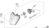 ( No PIX R$ 299,00 ) Farol Original Husqvarna ( globo Ótico ) 15 - 16  -  81314001000