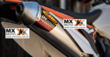 Ponteira / Escapamento FMF Q4 Hex S/A Slip-On  KTM 4T 250/350/450/500 EXCF 2020 / Husqvarna 4T 250/350/450/501 FE 2020 - 045646 - 79-4206