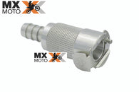 Plug / Conector Fêmea de Acoplamento Rápido Mangueira de Combustível Rottweiler Performance em Aço Inoxidável CNC para KTM / Husqvarna / Gas Gas.