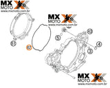 O`ring / Guarnição da Tampa da Embreagem Original KTM 2T EXC / TPi 250/300 2017 a 2023 - Husqvarna 2T 17 a 23 - Gas Gas 21 a 23 - 55430027000