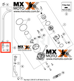 Plug / Conector Macho de Acoplamento Rápido para a Bomba de Combustível Original KTM 690, 950, 990, 1190, 1290 Adventure e Supermoto SMT / HUSQVARNA / GAS GAS - 5850701030030