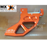 Protetor de Disco Freio Traseiro Aluminio Anodizado Laranja Réplica KTM 2004 a 2024