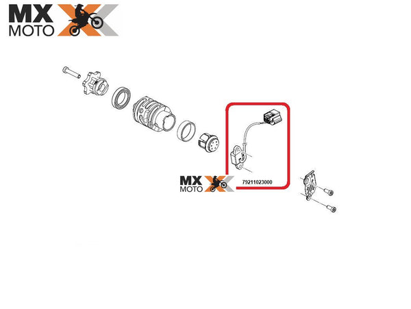 Sensor De Posição / Rotação Original KTM 250 a 890 - 2016 a 2023