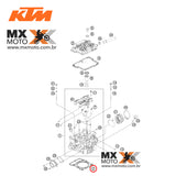 Junta do Cabeçote Original KTM 250 4T SXF/XCF 13/15 - EXCF/XCFW 14/16- Husqvarna 250 FC 14/15 - FE 14/16 - Husaberg 205 FE 14  - 77730036085