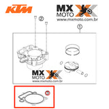 Junta da base do Cilindro Original KTM 250/350 4T 12 a 16 -  Husqvarna 250/350 4T 14 a 16 - Husaberg 350 13/14  - 77230035000