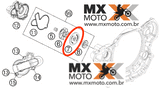 Rotor da Bomba Dagua ( PARTE DE TRÁS - DISCO ) Original KTM 4T 250/350 SXF/XCF/XCFW/EXCF 2012 a 2016 - 450/500 12 a 24 - Husqvarna 4T 250/350 14 a 16 - 450/501 14 a 24 - Husaberg 2010 a 2013 - Gas Gas 21 a 24 - 81235055110