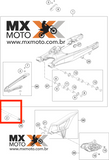 ( No PIX R$ 499,00 ) Eixo da Balança Original para KTM 16 a 23, HUSQVARNA 16 a 23, GAS GAS 21 a 23 - 79004037100