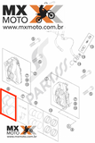 Pastilha de Freio Sinterizada Dianteira Original KTM 950/990 2005 a 2013 TOSHIBA TT2172HH - 61013030000