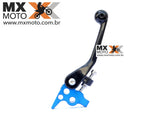 Manete Freio Retrátil Nanotech Azul/Preto BMS para KTM 2014 em diante, Husqvarna 2014 a 2018 cilindros Brembo - BMS 48009