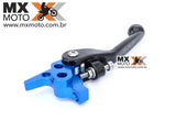 Manete Freio Retrátil Nanotech Azul/Preto BMS para KTM 2014 em diante, Husqvarna 2014 a 2018 cilindros Brembo - BMS 48009