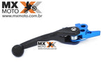 Manete Freio Retrátil Nanotech Azul/Preto BMS para KTM 2014 em diante, Husqvarna 2014 a 2018 cilindros Brembo - BMS 48009