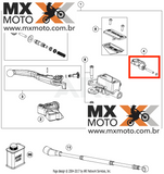 Abraçadeira / Meia Lua do Manicoto Embreagem e Freio Magura Original HUSQVARNA 16 a 19 - 25002044000